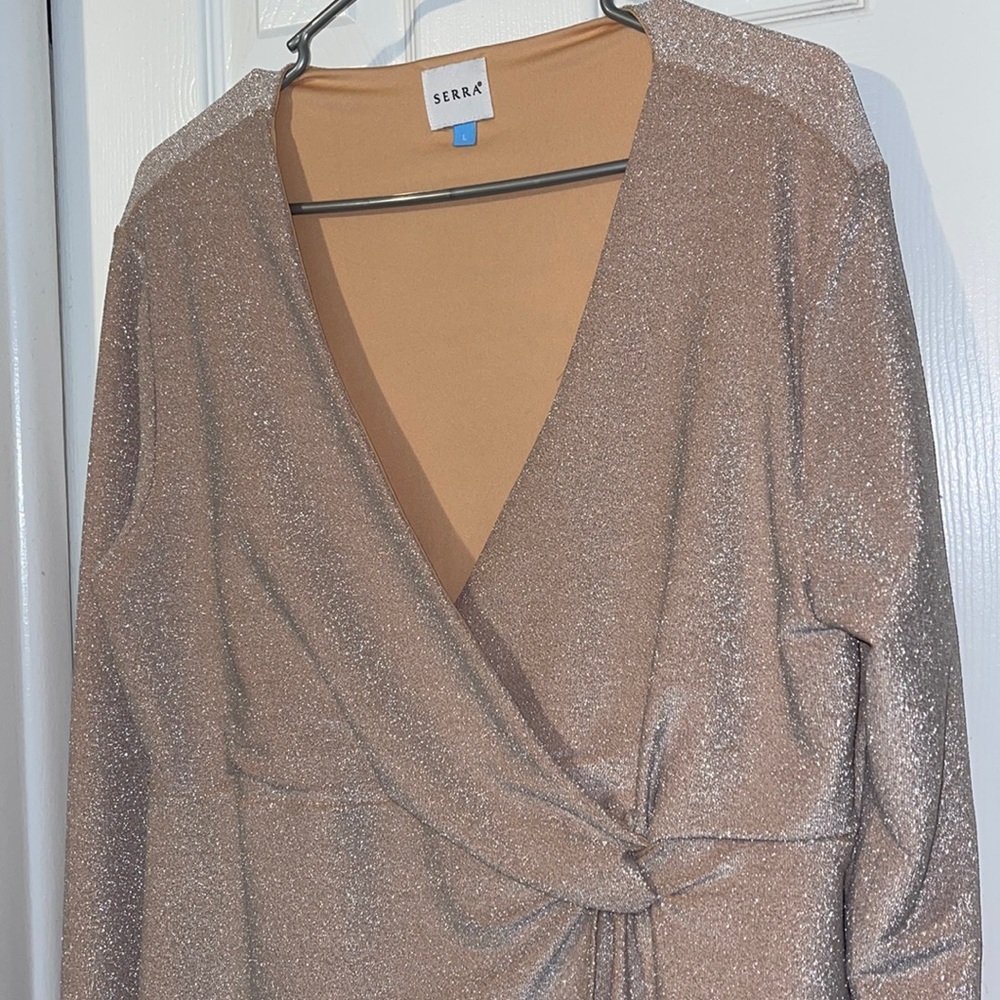 Serra front knot dress Pink